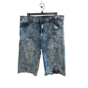 Waimea men’s slim fit distressed denim cutoff shorts size 40